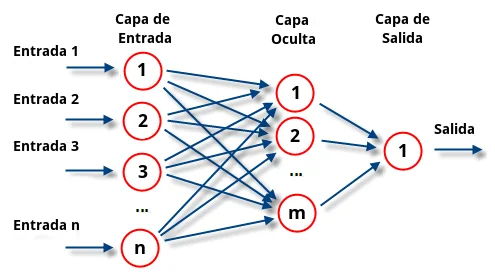 Esquema de una red neuronal